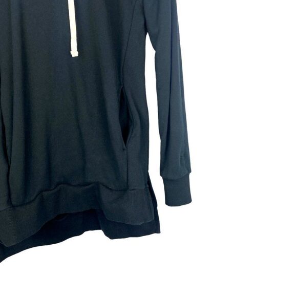 Zanerobe mens Black Flintlock Elongated Split Side Slit Oversized Hoodie US S - Picture 8 of 14